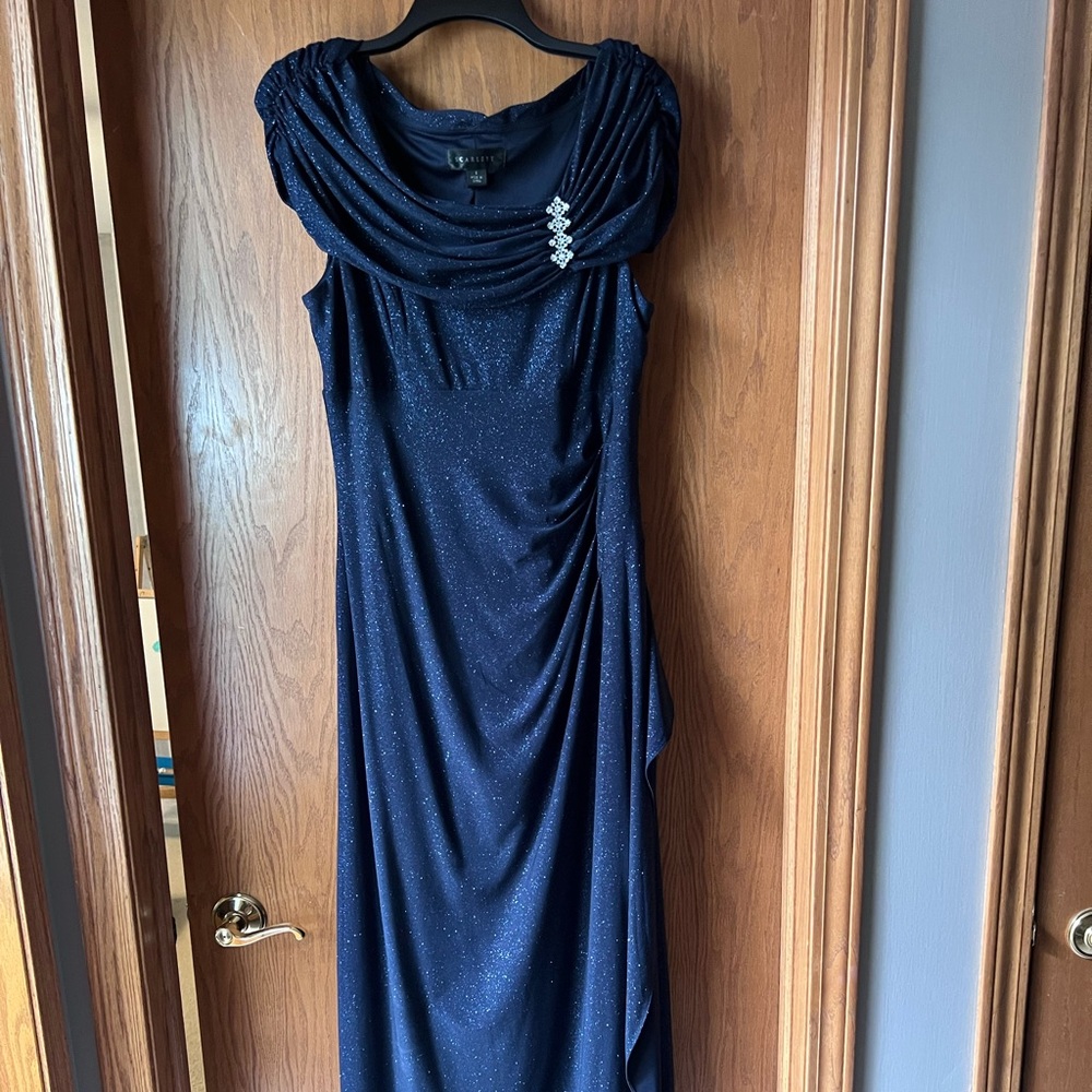 Formal gown by Scarlett.  Size 8. Cowl neck. Sleeveless.